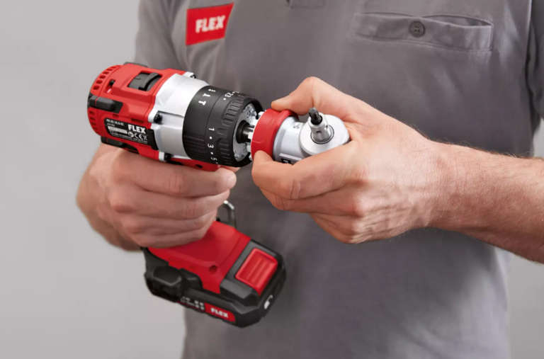 FLEX - "2 Speed Brushless cordless hammer drill set c/w 2x 5.0Ahbatteries & charger in a carry ca...