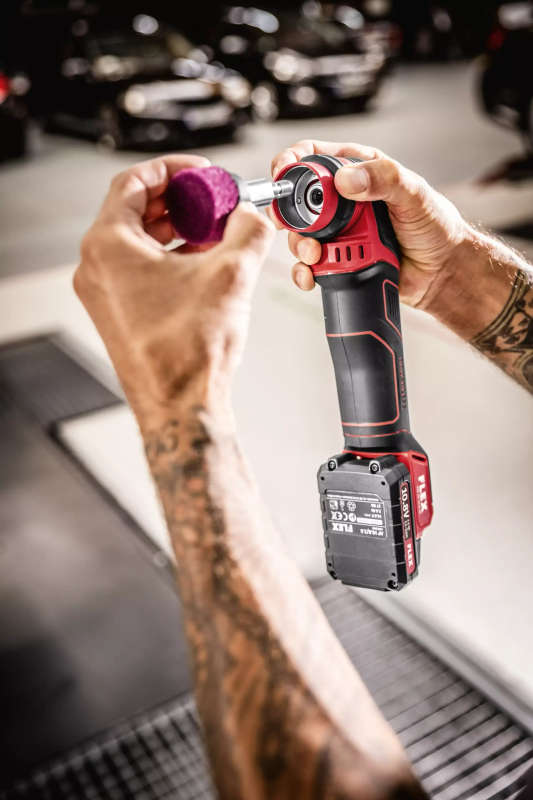 FLEX - "The smart cordless polisher 10,8V, brushless, rotary and random orbital free-running, 0.6...