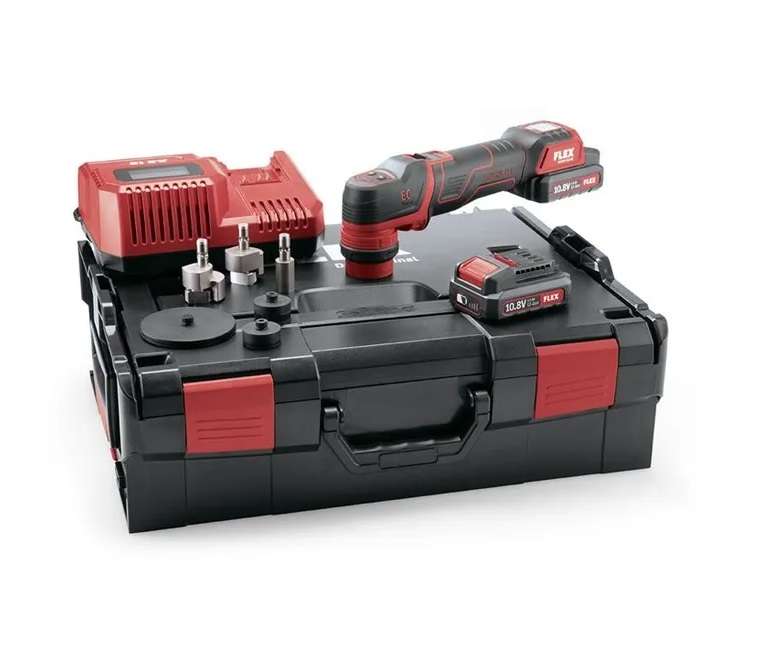 FLEX - "The smart cordless polisher 10,8V, brushless, rotary and random orbital free-running, 0.6...