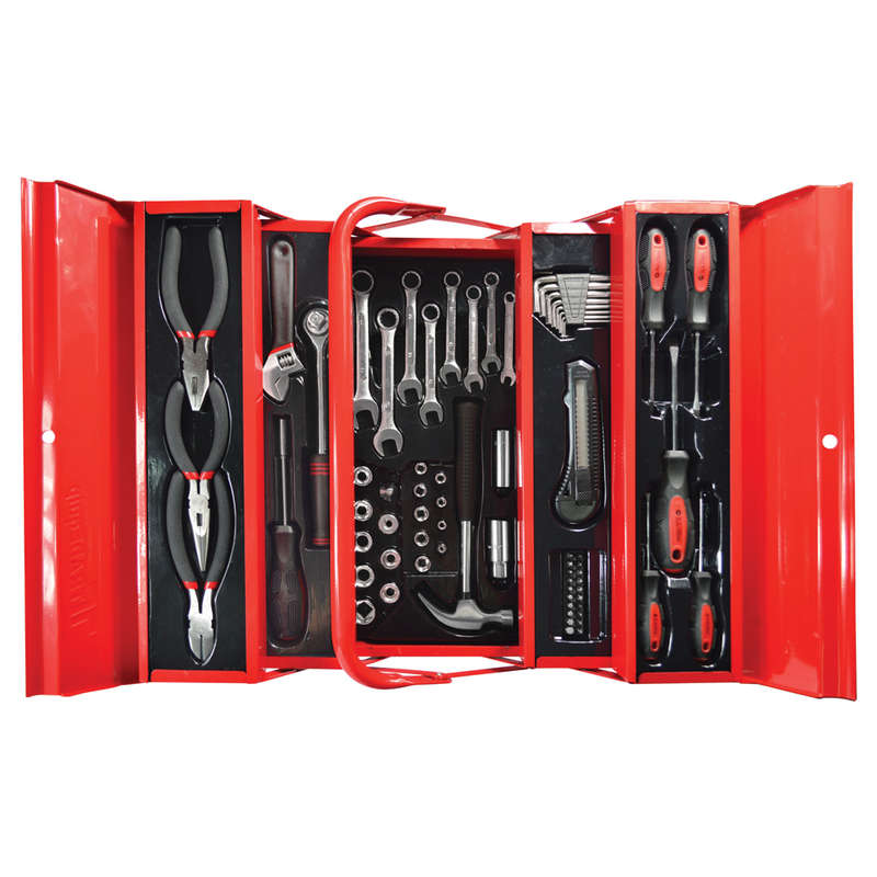 Tradequip    TOOLBOX KIT 70PCE 1/4''&1/2'' DR     TOOT2634