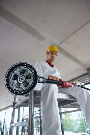 FLEX - Telescopic Concrete Grinder/Scourer for walls & Ceiling - WST 1000 FV