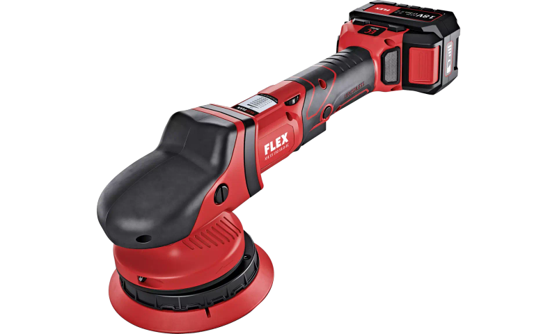 FLEX - "Random Orbit Polisher Set, brushless, 2 x 5.0Ah battery, i-charger,  in CC" - XFE15_18EC_SET