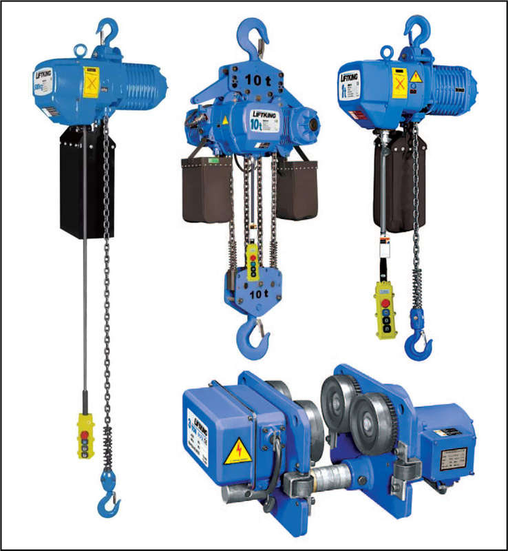 LIFTKING - ELECTRIC HOIST & TROLLEY (COMBINED PRICING) - 380V/525V 50Hz - SINGLE SPEED  2 000KG- ...