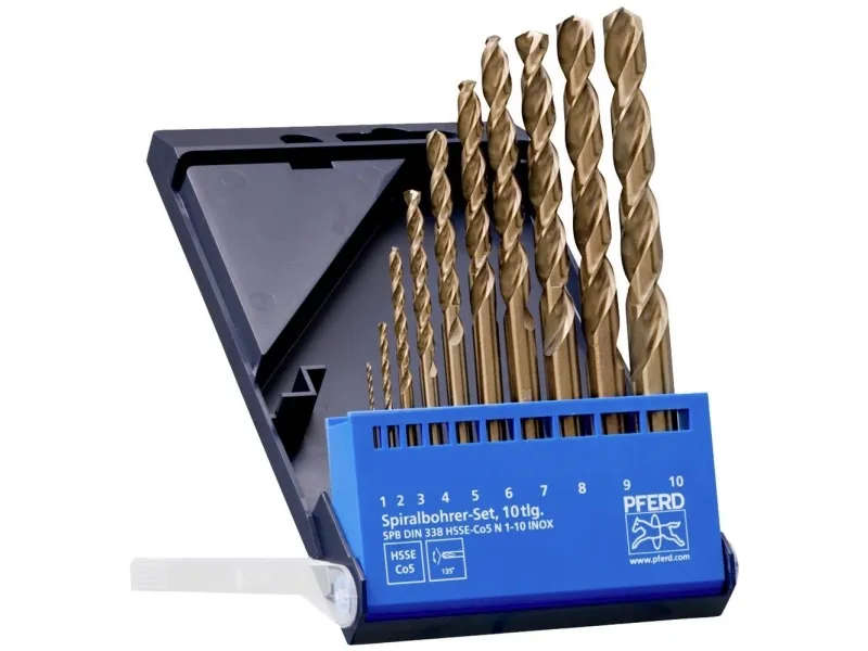 PFERD - DRILL SET 10tl.DIN338 HSSE N 1-10 INOX - 25298002
