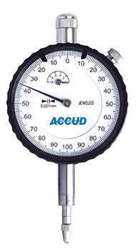 ACCUD - DIAL INDICATOR 10MM 0.01MM GRAD. LUG BACKAC222-010-11