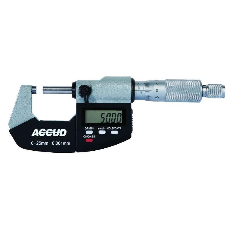 ACCUD - METRIC DIGITAL OUTSIDE MICROMETER IP54 2AC311-002-03