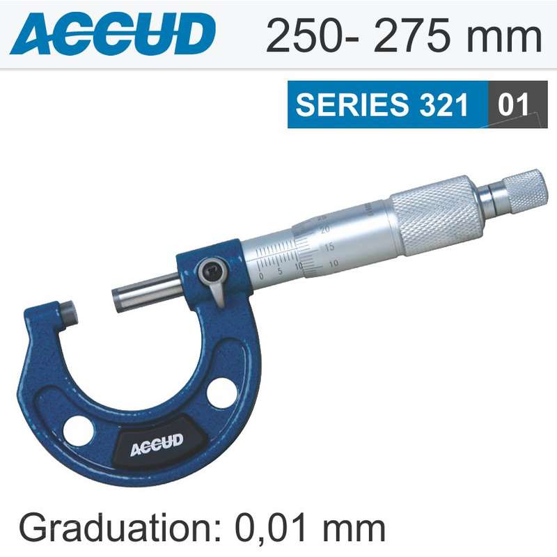 ACCUD - OUTSIDE MICROMETER 250-275MM 0.009MM ACC. 0.01MM GRAD.AC321-011-01