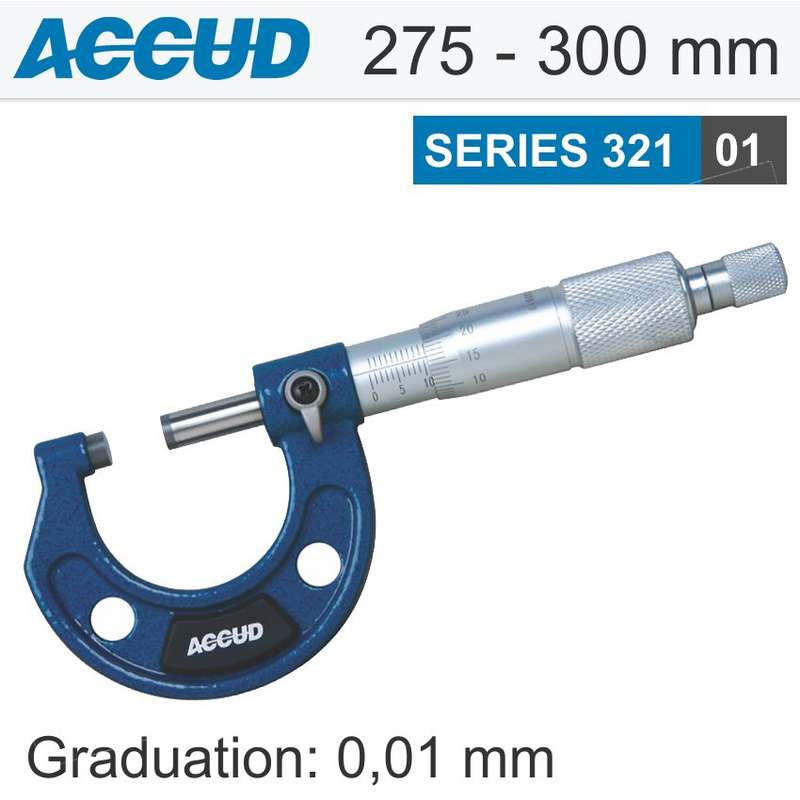 ACCUD - OUTSIDE MICROMETER 275-300MM 0.009MM ACC. 0.01MM GRAD.AC321-012-01