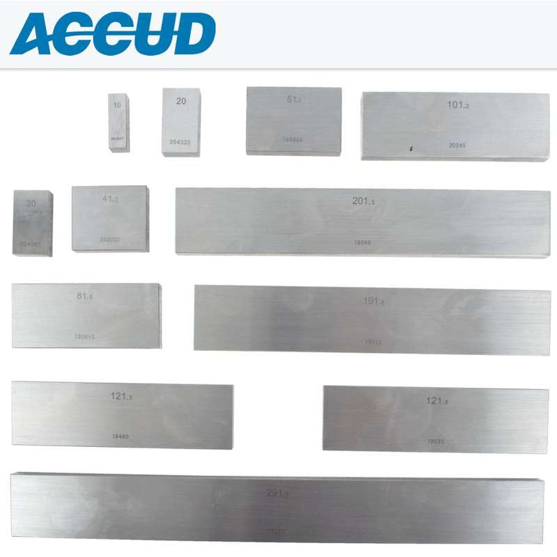ACCUD - GAUGE BLOCK SET ALLOY STEEL 12PC 10-291. 8MM ISO3650 GRADE 0AC517-012-01