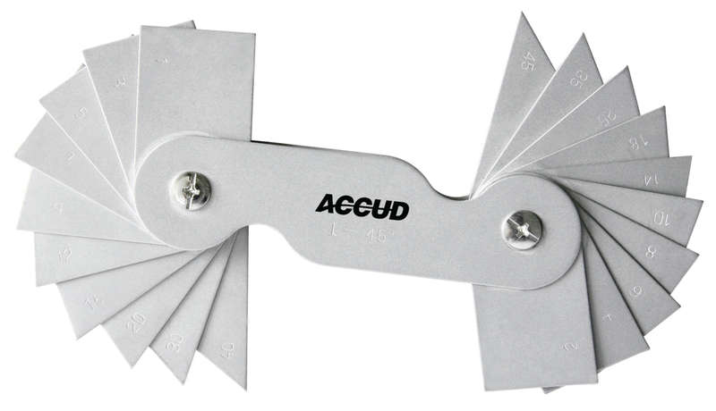 ACCUD - ANGLE GAUGE 1-45 DEG. 20 LEAVES 30'         AC931-045-20
