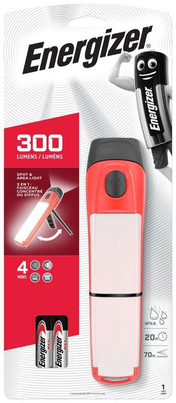 ENERGIZER -FUSION SPOT AND WORK LIGHT 300 LUME301420200