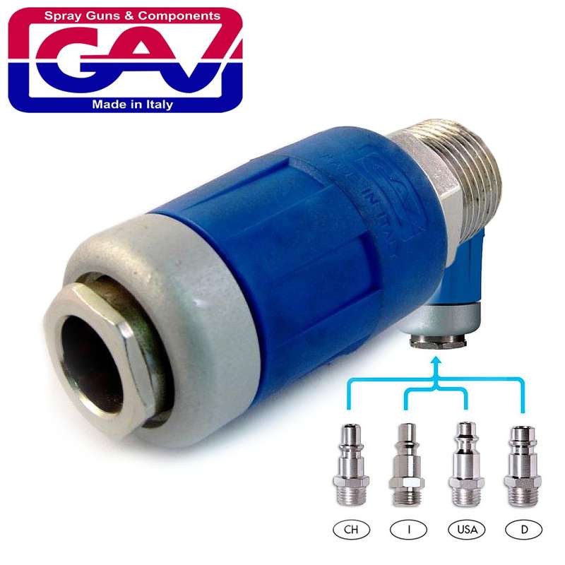 GAV - SAFETY QUICK COUPLER 1/2 M PACKAGED TWO STAGE RELEASEGAV AB-3P