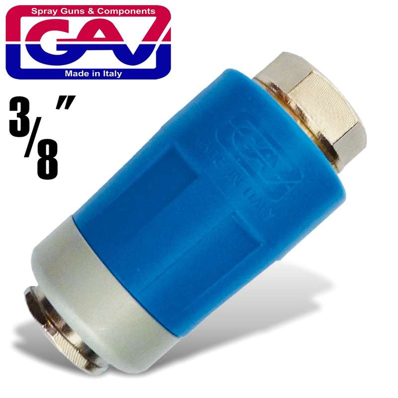 GAV - SAFETY QUICK COUPLER 3/8 F TWO STAGE RELEASE AIRBLOCKGAV AB-A2