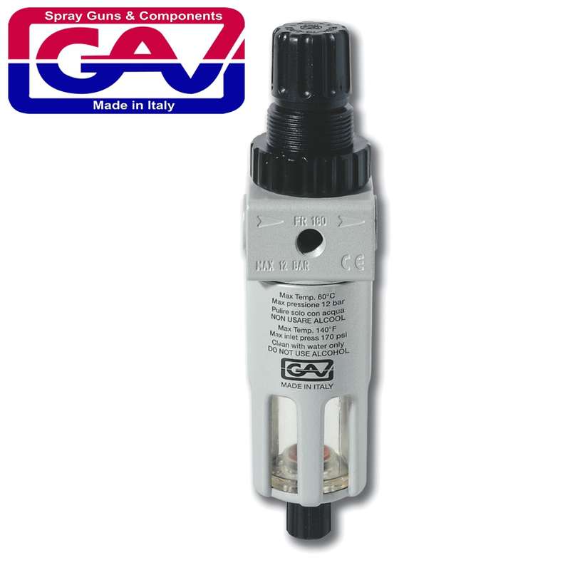 GAV - FILTER/REGULATOR 1/4" IN LINEGAV FR180