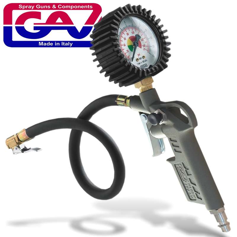 GAV - TYRE INFLATOR WITH GAUGE IN BLISTERGAV60D