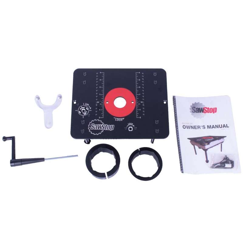 SAWSTOP - ROUTER LIFT INSERT FOUR POST WITH LOCK FOR ROUTER TABLE TOP RT-C27/RT-SAW RT-LFT