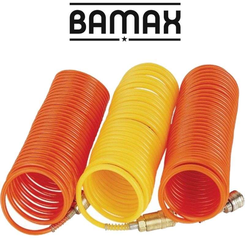 GAV - SPIRAL POLYP HOSE BLUE 6.5MMX10MMX8M WITH QUICK COUPLERS BX15PR8-6.5SPR 0810