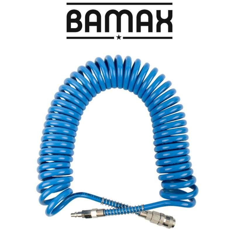 GAV - SPIRAL POLYP HOSE BLUE 6.5MMX10MMX12M WITH QUICK COUPLERS BX15PU12-6,5SPR 1210