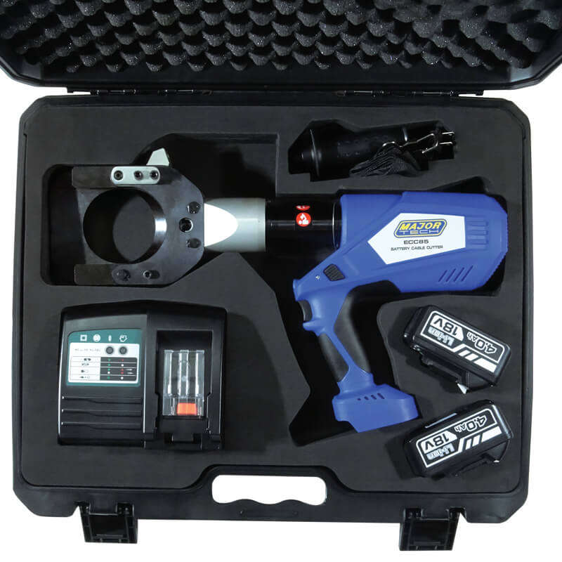 MAJOR-TECH - Ø85mm Battery Powered Cable Cutting Tool    ECC85