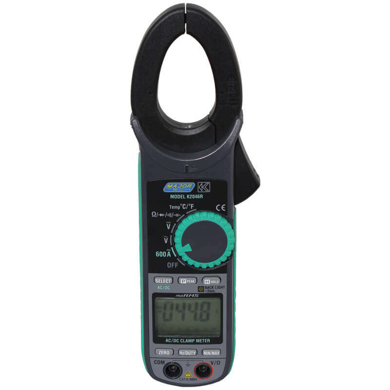 MAJOR-TECH - 600A AC/DC TRMS Clamp Meter, CAT IV 600VK2046R