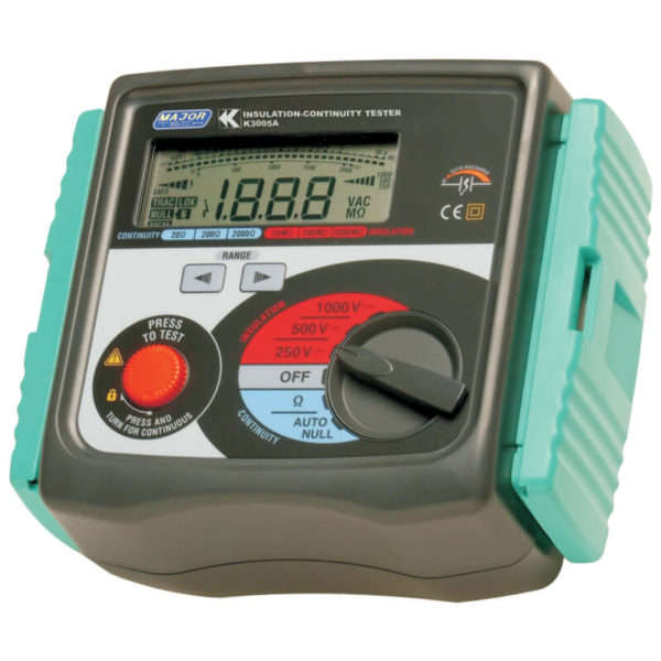 MAJOR-TECH - 1000V Bluetooth Insulation Tester, CAT IV 300VK3552BT