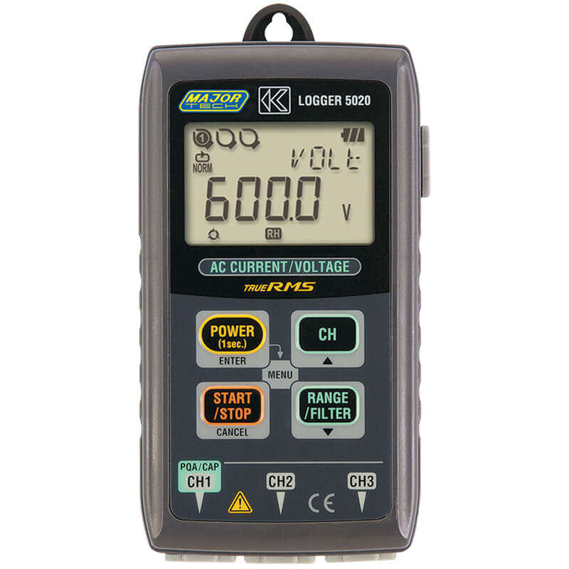 MAJOR-TECH - Leak/Load Current Data Logger, CAT III 300VK5020