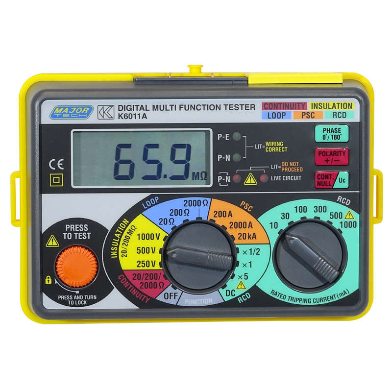 MAJOR-TECH - Multifunction Installation Tester, CAT III 300VK6011