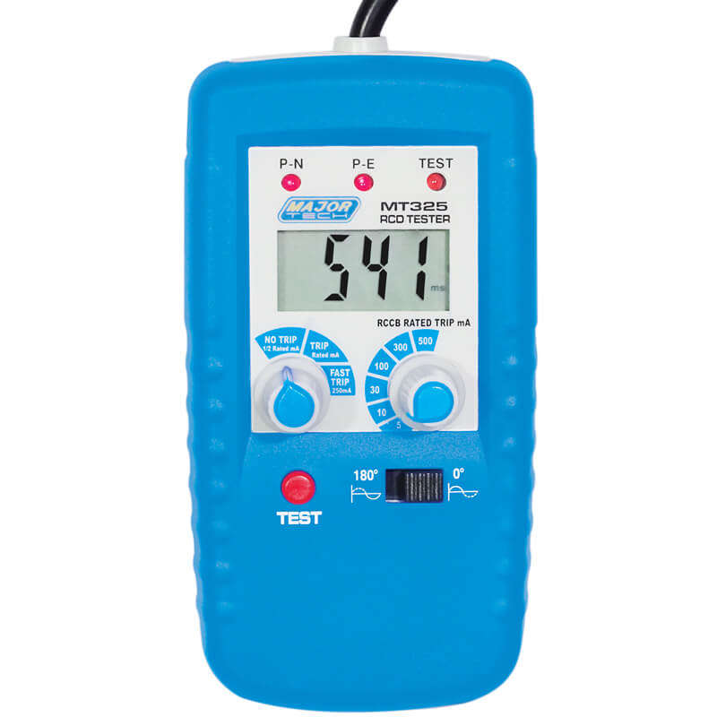 MAJOR-TECH - Digital RCD Tester, CAT IV 300VMT325