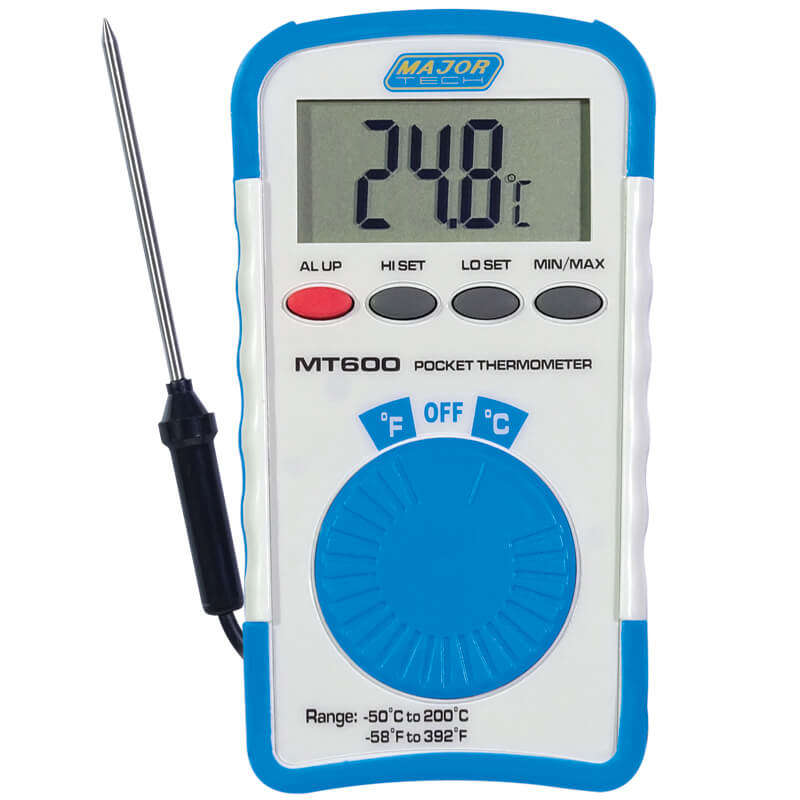 MAJOR-TECH - Digital Pocket Thermometer, -50°C to 200°CMT600