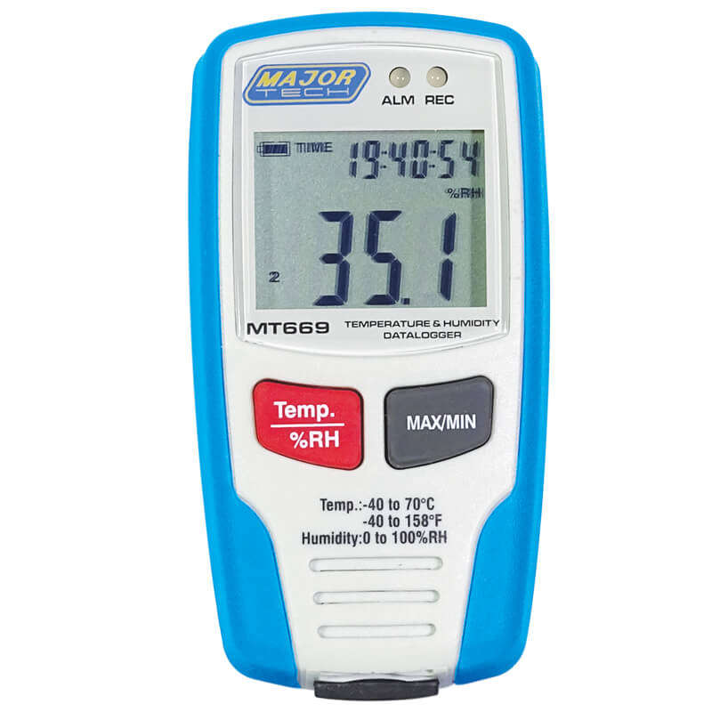 MAJOR-TECH - Temperature and Humidity Data LoggerMT669