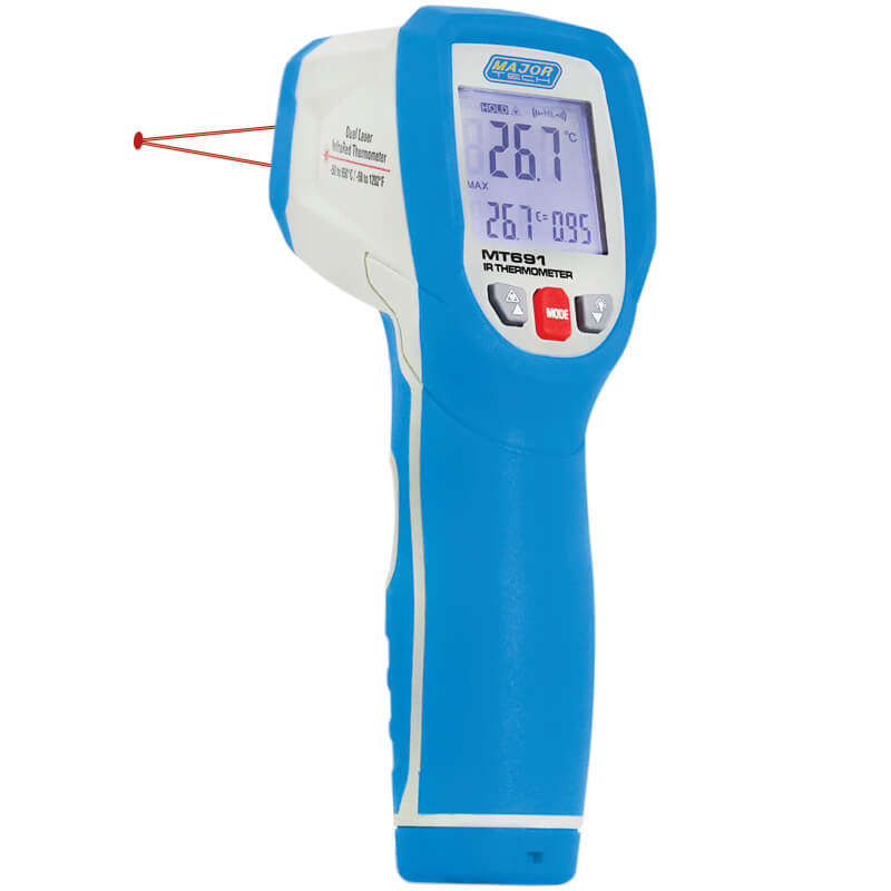 MAJOR-TECH - 650°C Infrared Thermometer, Dual LaserMT691
