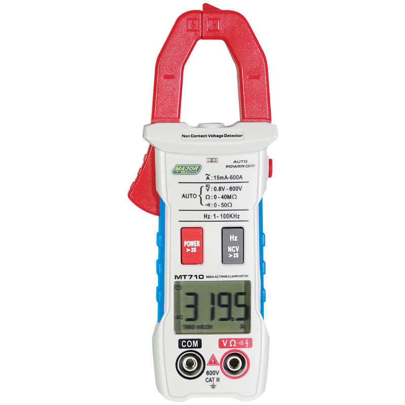 MAJOR-TECH - 600A AC TRMS Smart Clamp Meter, CAT IV 300VMT710