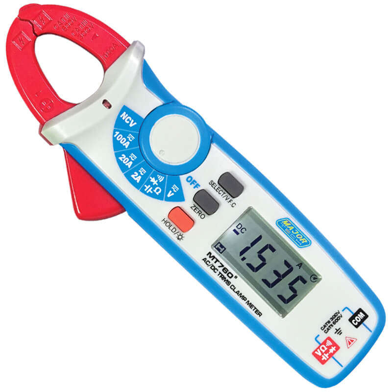 MAJOR-TECH - 100A AC/DC TRMS Clamp Meter, CAT III 300VMT760