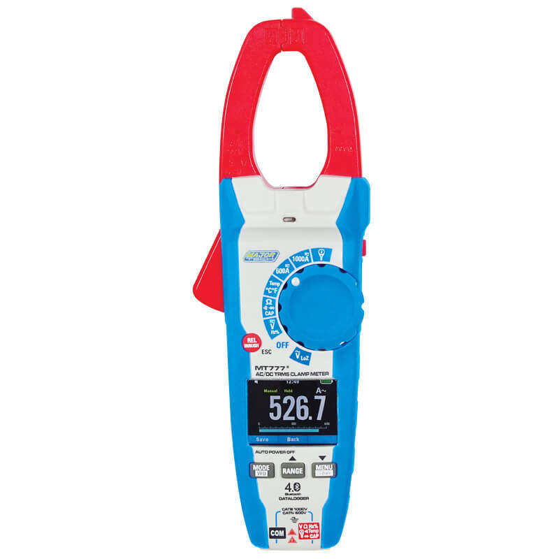 MAJOR-TECH - 1000A AC/DC TRMS Bluetooth Clamp Meter, CAT IV 600VMT777