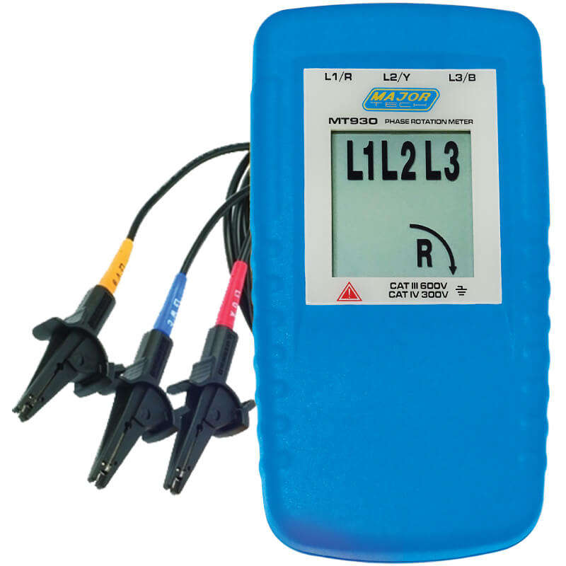 MAJOR-TECH - Phase Rotation Meter, CAT IV 300VMT930
