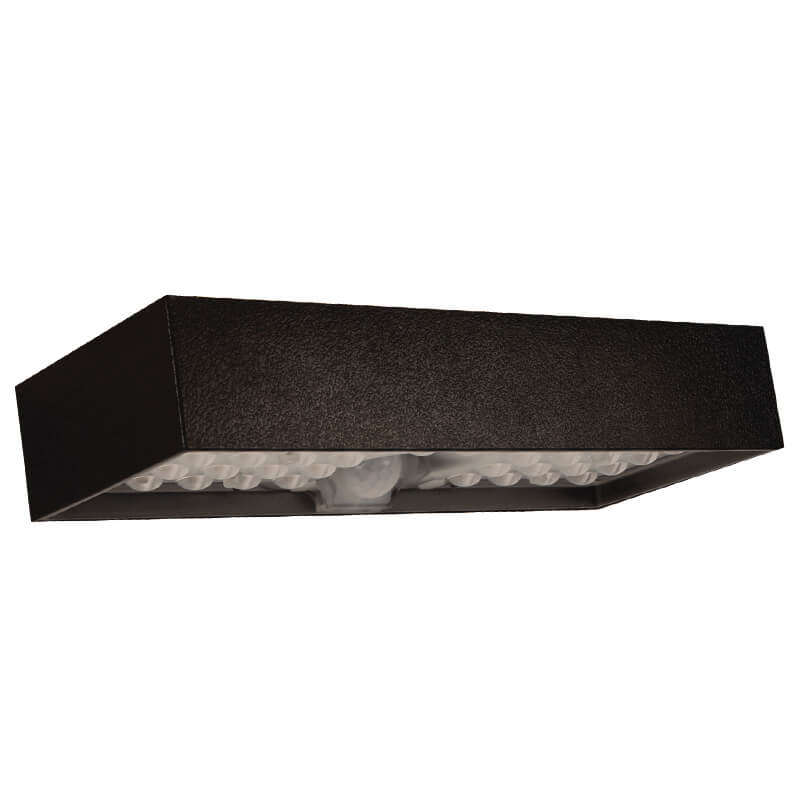 MAJOR-TECH - 900 Lm Black Solar LED Wall LightSB-6CB