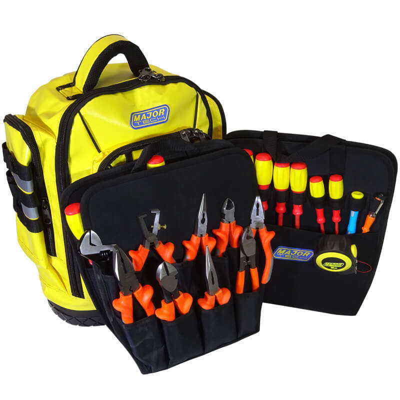 MAJOR-TECH - 23 Piece Electricians Tool BackpackTBP7-9