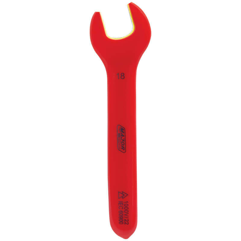 MAJOR-TECH - 18mm Single Open Spanner, 1000V EN 60900VOSP18