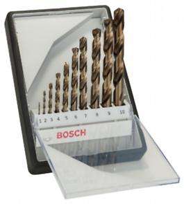 BOSCH - Robust line Drill Bit Set HSS-Co, DIN 338, 1-10 mm, 10 pc        2607019925