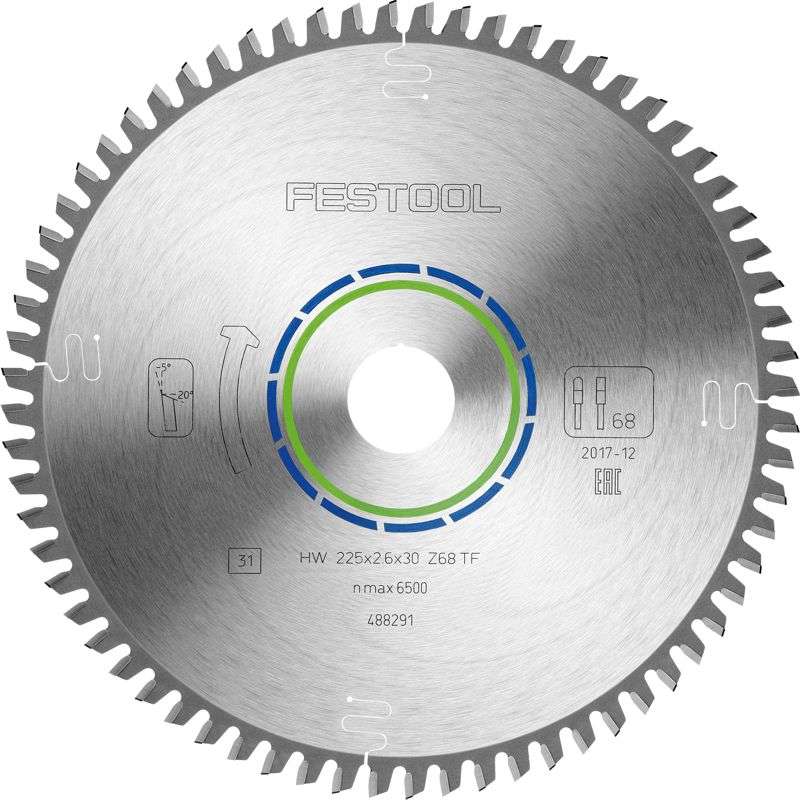 FESTOOL SPECIAL SAW BLADE 225X2,6X30 TF68    FES488291