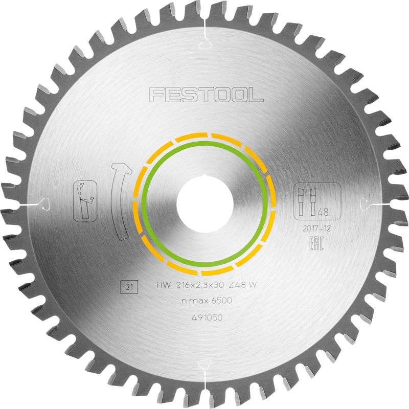 FESTOOL FINE TOOTH SAW BLADE 216X2,3X30 W48    FES491050