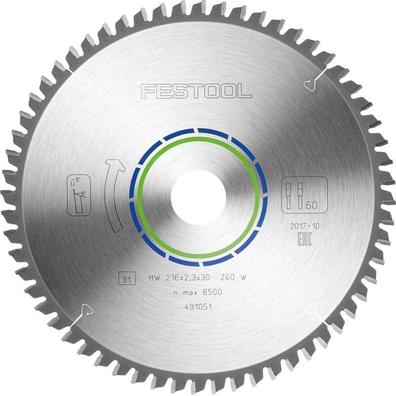 FESTOOL SPECIAL SAW BLADE 216X2,3X30 W60    FES491051