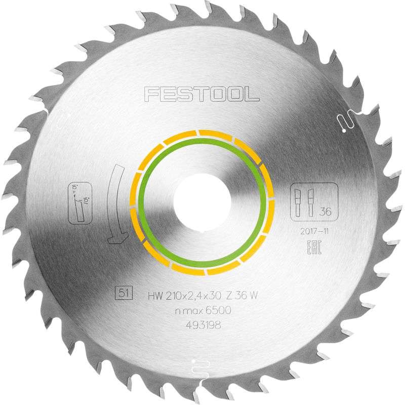 FESTOOL UNIVERSAL SAW BLADE 210X2,4X30 W36    FES493198