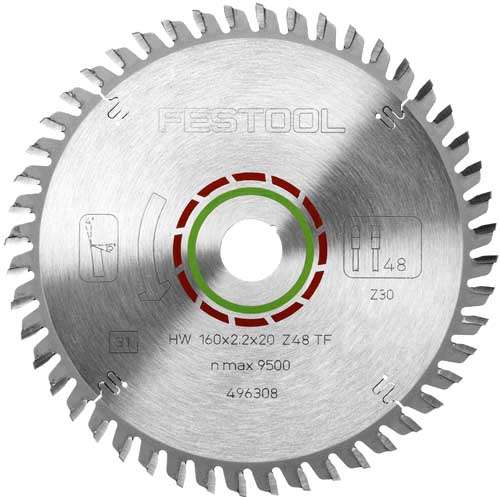 FESTOOL SPECIAL SAW BLADE 160X2,2X20 TF48    FES496308