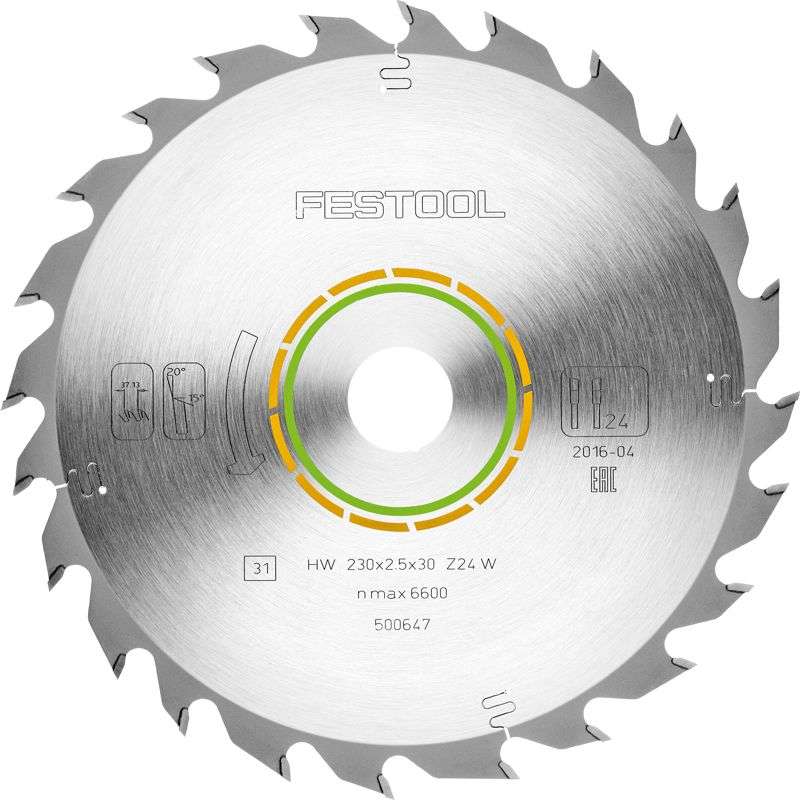 FESTOOL STANDARD SAW BLADE 230X2,5X30 W24    FES500647