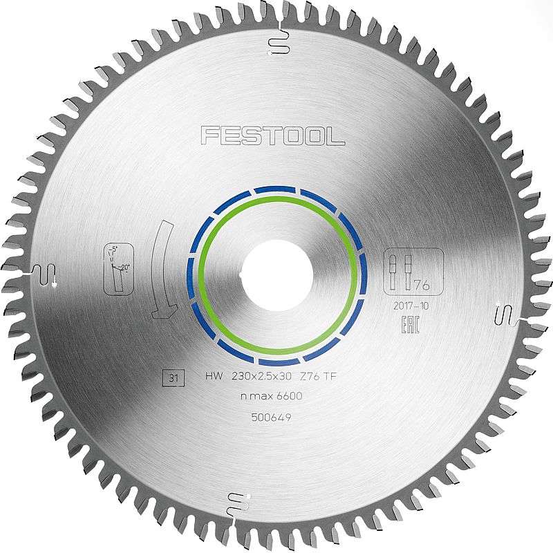 FESTOOL SPECIAL SAW BLADE 230X2,5X30 TF76   FES500649