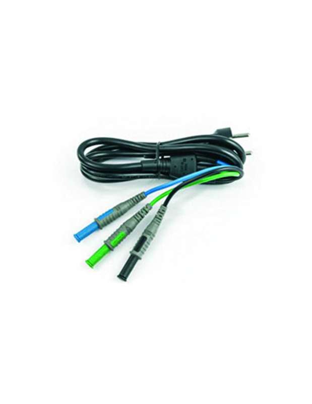 HellermannTyton Power Cable 3 Banana Shuko Black Green BlueC2033X
