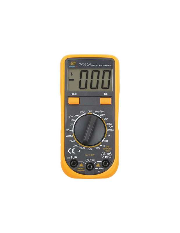 HellermannTyton Multimeter Digital 500V Low Cost TransistorT1300H