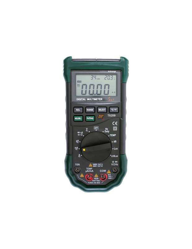 HellermannTyton Multimeter Digital 5-in-1 HZ / Temp / RH / DB / LuxT8209