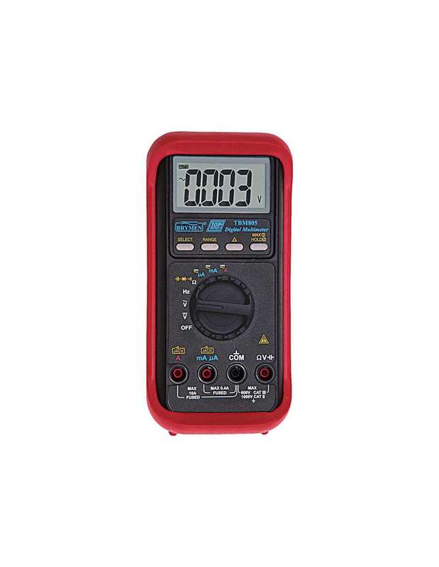 HellermannTyton Multimeter Digital 1000V AC/DC Cap Freq MA & HoldTBM805